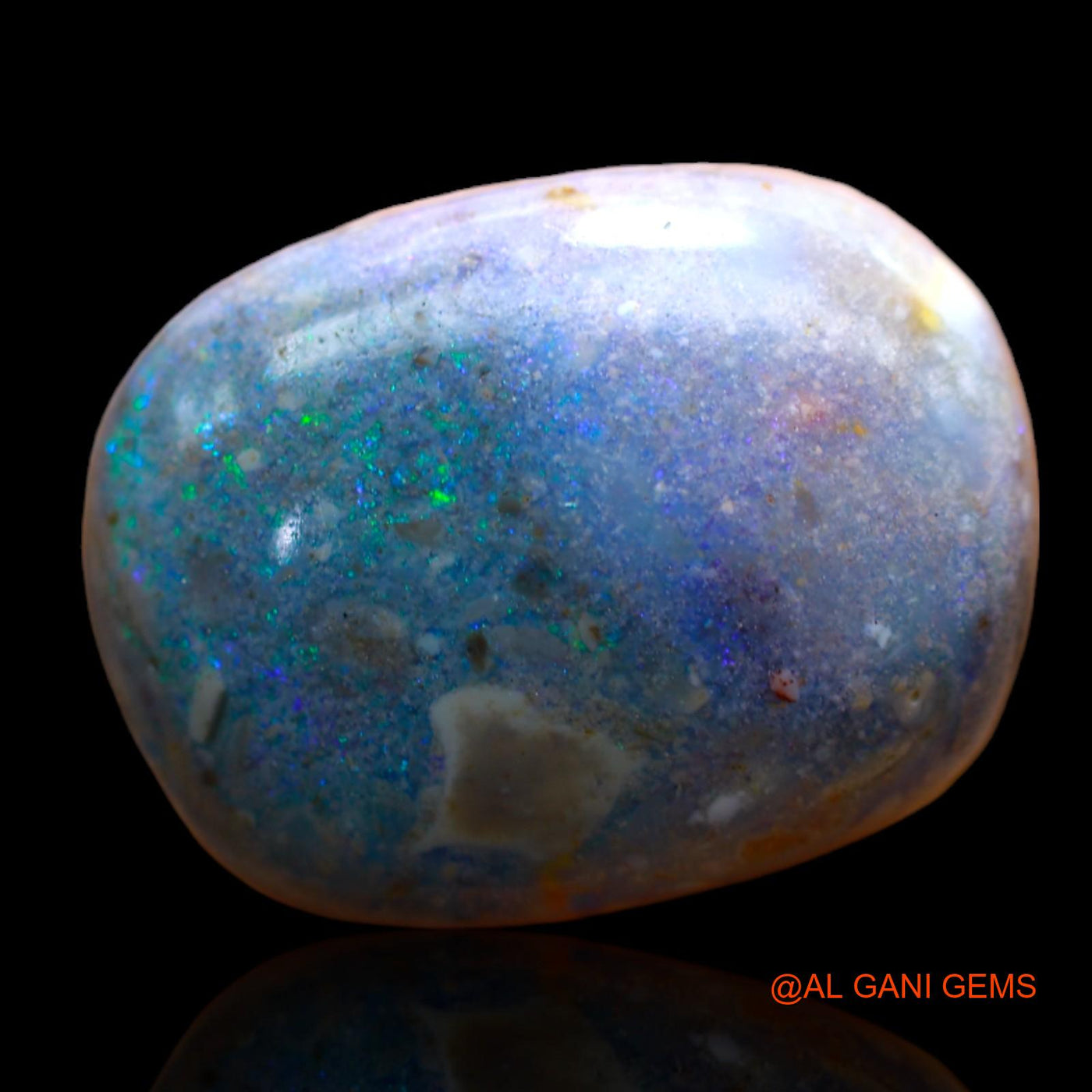 10.00 Cts Natural Australian Fire Opal Oval Cabochon Loose Gemstone For Jewelry 17x13x7 mm AB-481
