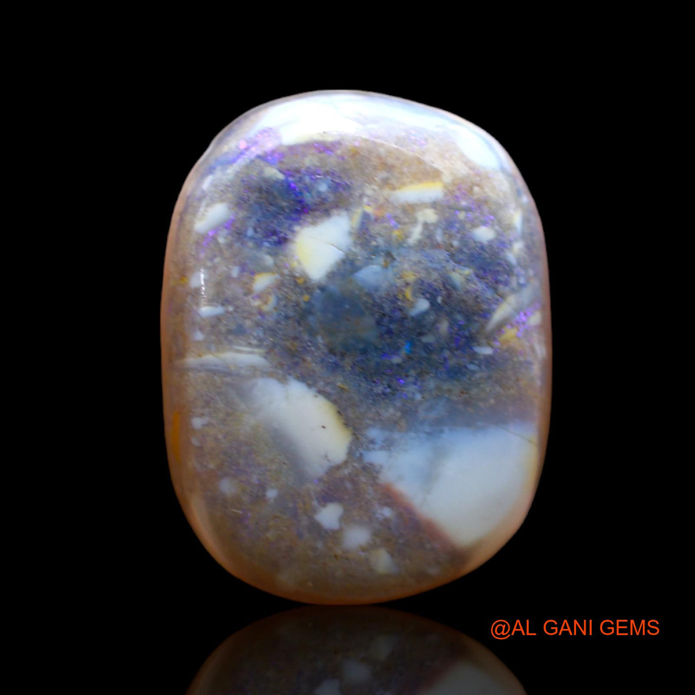 10.00 Cts Natural Australian Fire Opal Oval Cabochon Loose Gemstone For Jewelry 17x13x7 mm AB-481