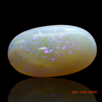 Natural Fire Opal Gemstone 8.00 Cts Loose Oval Cabochon From Australia 21x12x6 mm AB-483