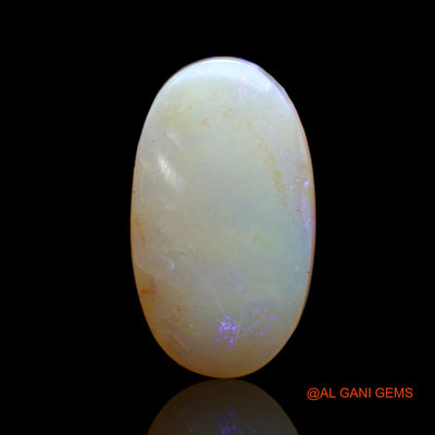Natural Fire Opal Gemstone 8.00 Cts Loose Oval Cabochon From Australia 21x12x6 mm AB-483