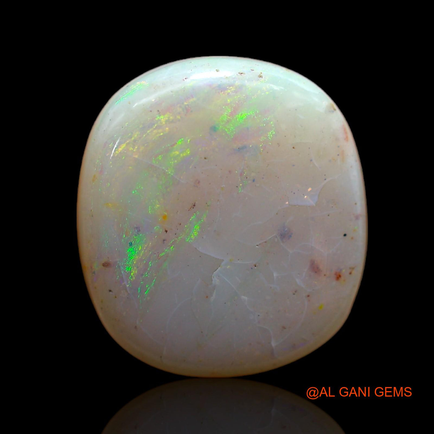 10.00 Cts Natural Australian Fire Opal Loose Gemstone Oval Cabochon 16x14x6 mm AB-484