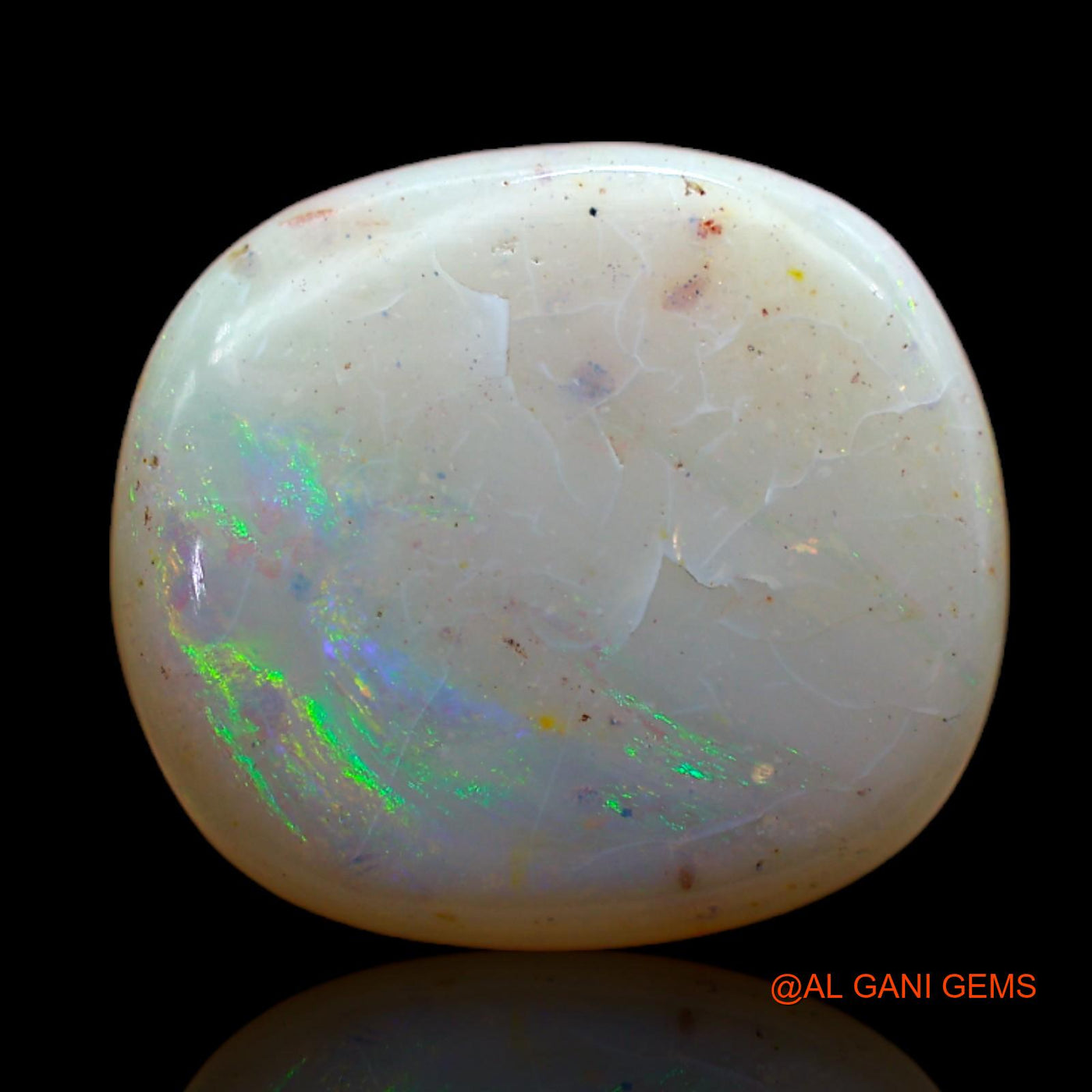 10.00 Cts Natural Australian Fire Opal Loose Gemstone Oval Cabochon 16x14x6 mm AB-484