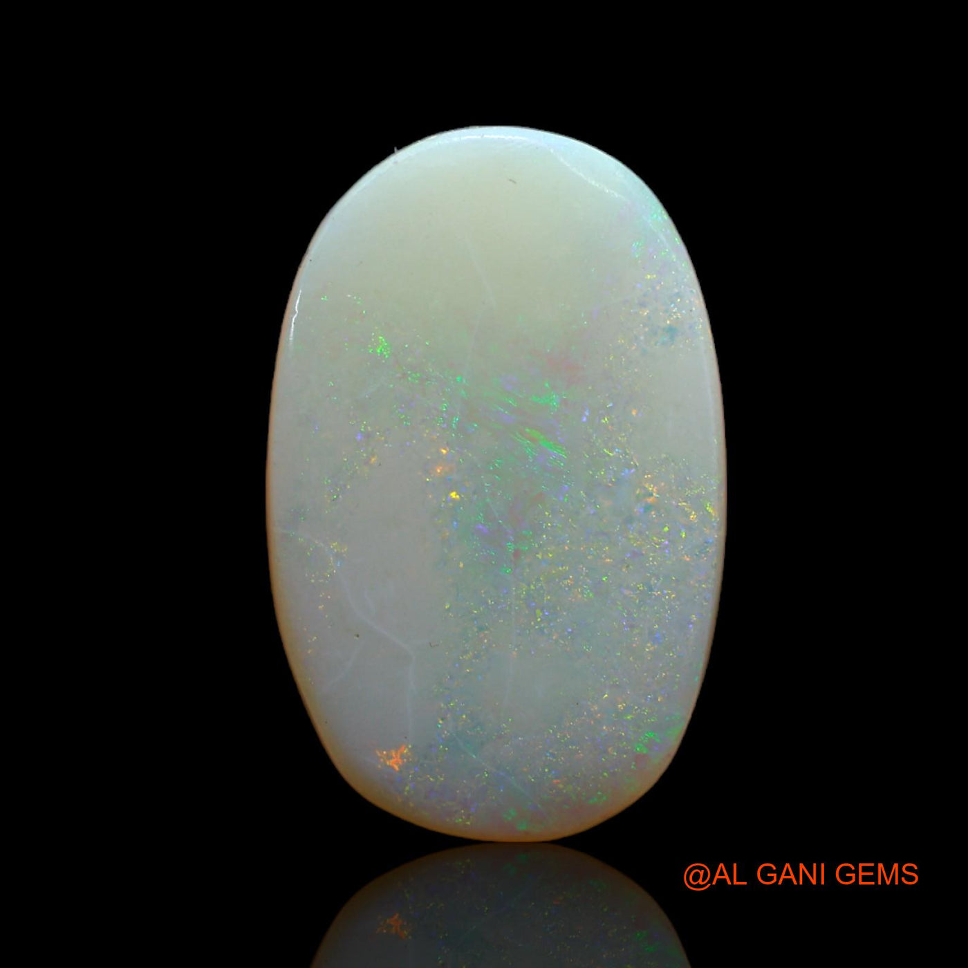 6.00 Cts Unheated Australian Fire Opal Loose Gemstone Oval Cabochon Natural 18x12x4 mm AB-485