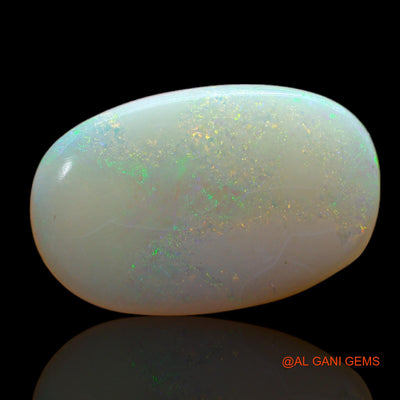 6.00 Cts Unheated Australian Fire Opal Loose Gemstone Oval Cabochon Natural 18x12x4 mm AB-485