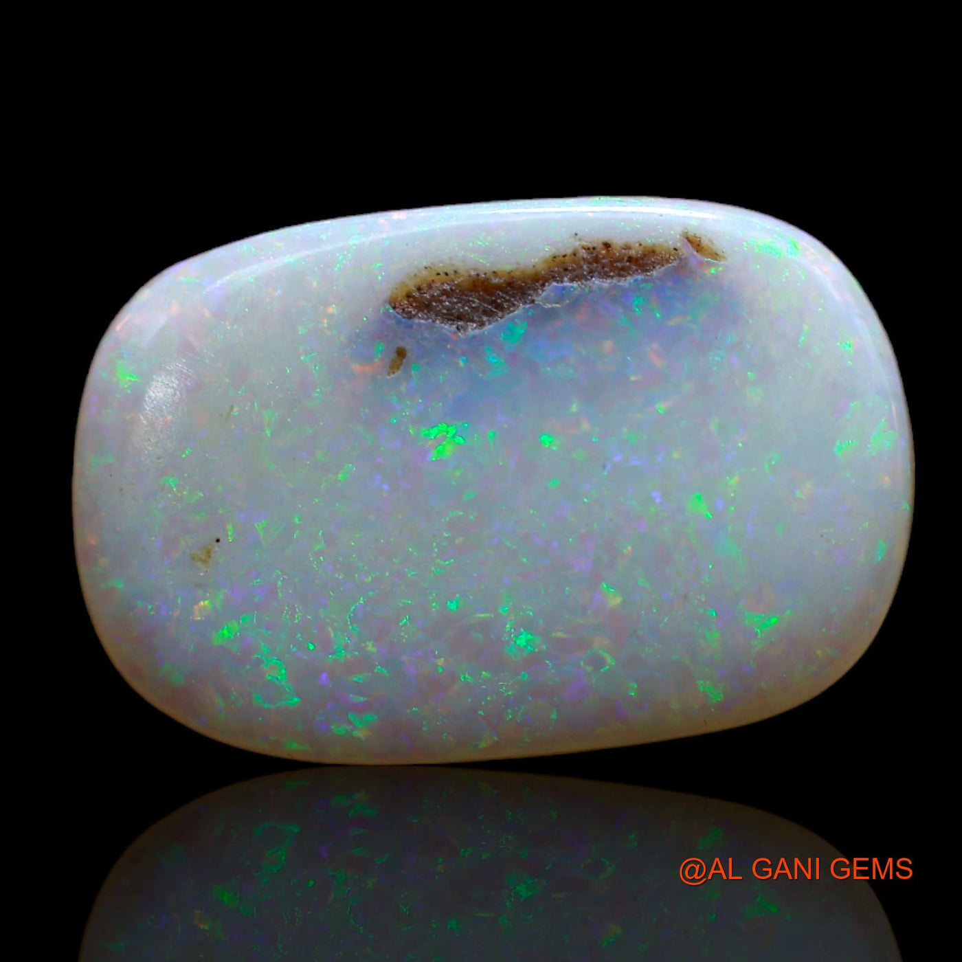 Natural Fire Opal Gemstone 4.00 Cts Loose Oval Cabochon From Australia 18x12x3 mm AB-486
