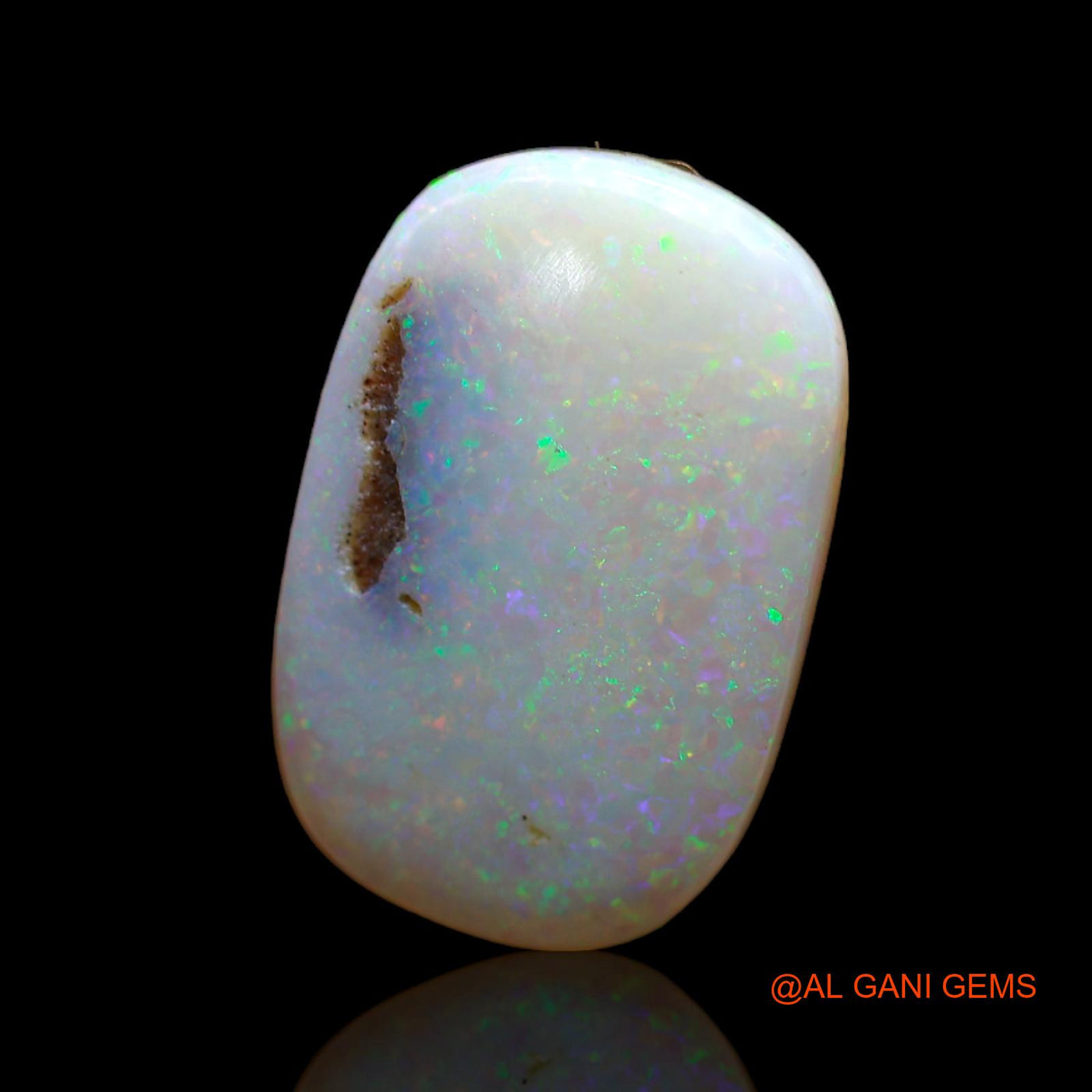 Natural Fire Opal Gemstone 4.00 Cts Loose Oval Cabochon From Australia 18x12x3 mm AB-486