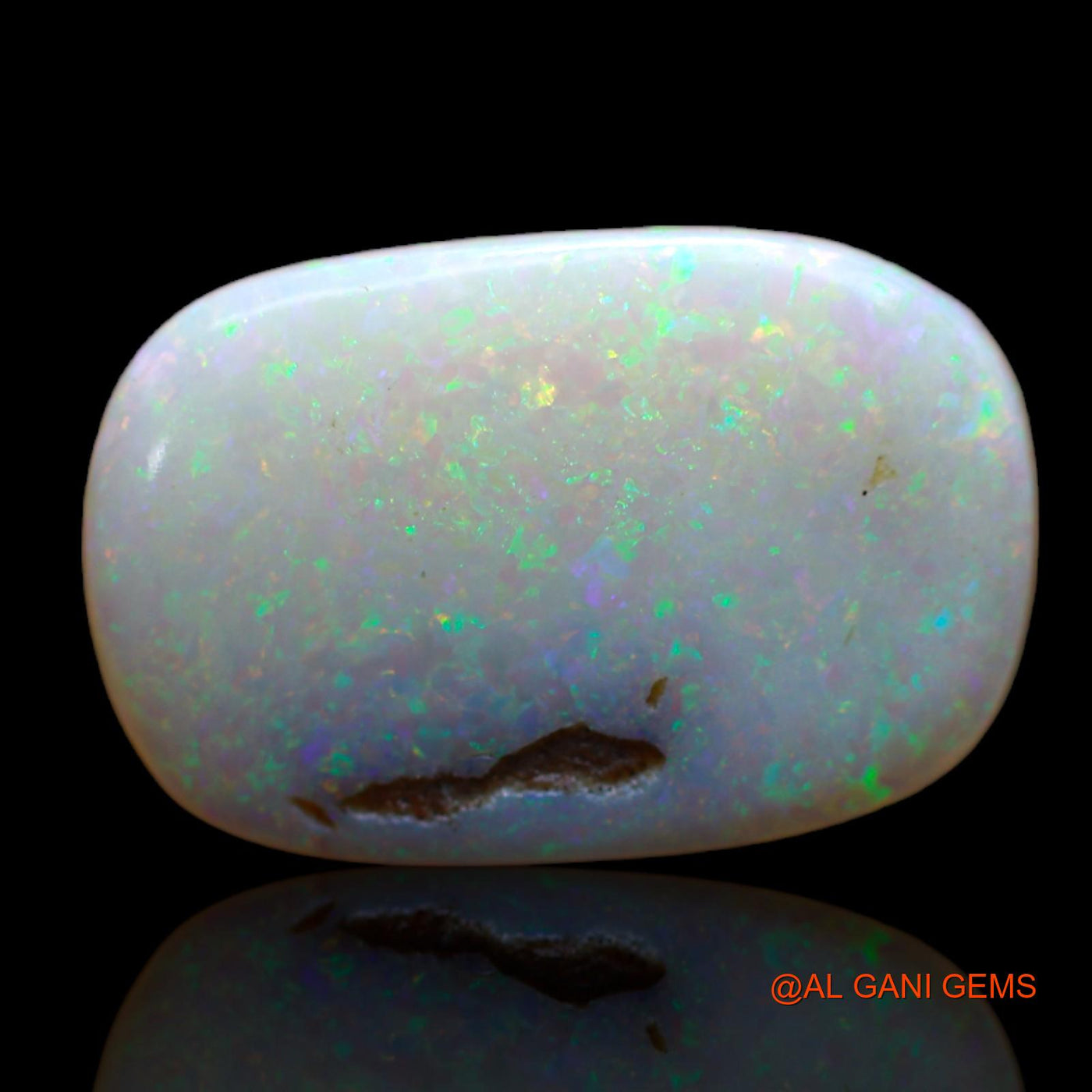 Natural Fire Opal Gemstone 4.00 Cts Loose Oval Cabochon From Australia 18x12x3 mm AB-486