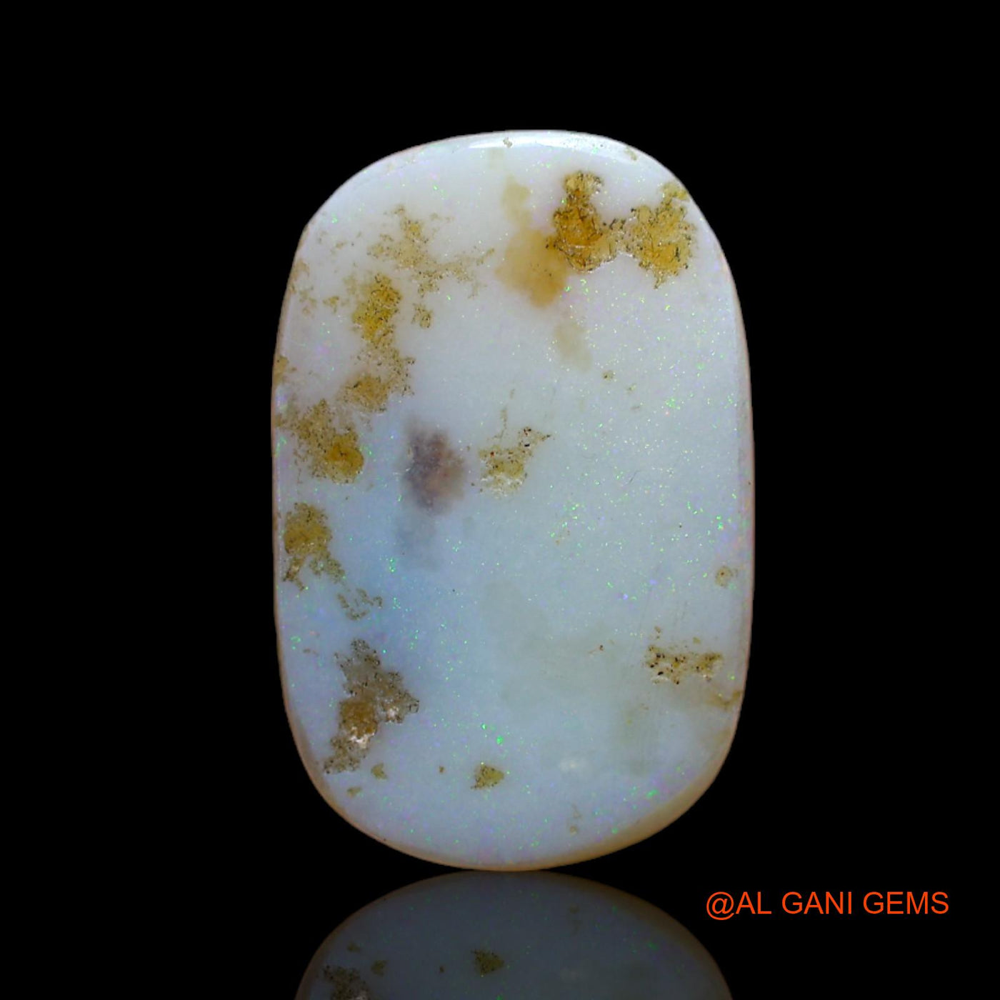 Natural Fire Opal Gemstone 4.00 Cts Loose Oval Cabochon From Australia 18x12x3 mm AB-486