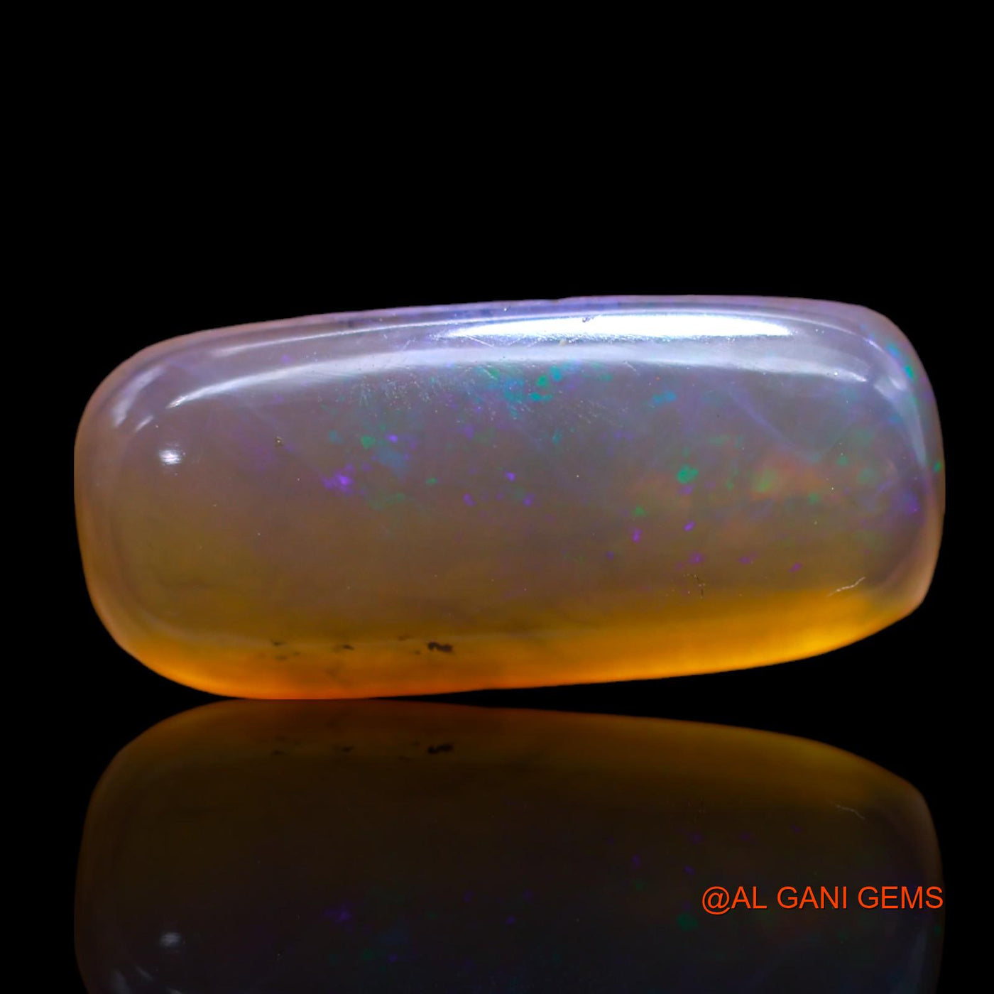 Natural Untreated Fire Opal Loose Gemstone Oval Cabochon From Australia 7.00 Cts 20x9x5 mm AB-487