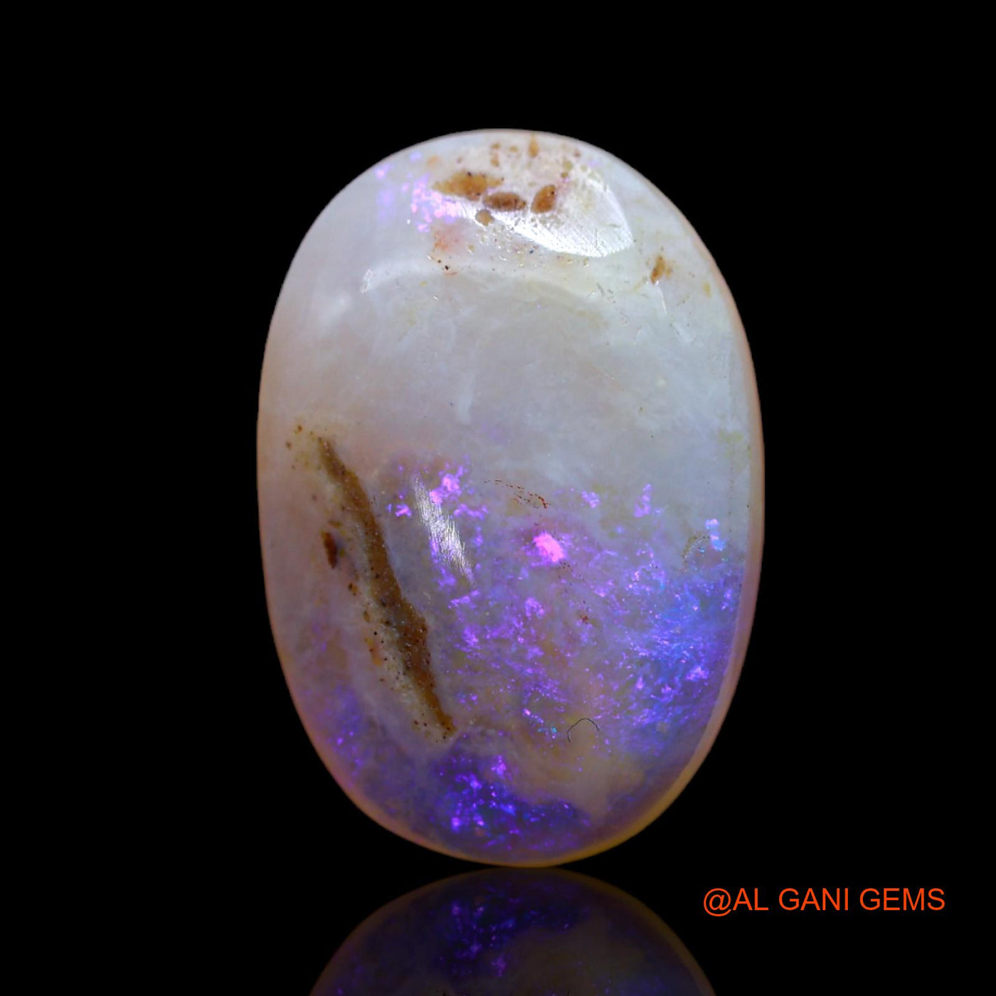 Natural Fire Opal Gemstone 6.00 Cts Loose Oval Cabochon From Australia 18x12x5 mm AB-488