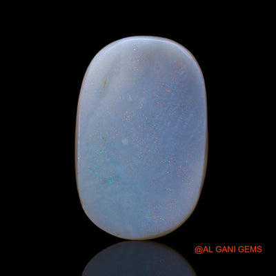 Natural Untreated Fire Opal Loose Gemstone Oval Cabochon From Australia 8.00 Cts 19x12x5 mm AB-489
