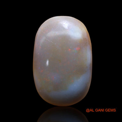 Natural Untreated Fire Opal Loose Gemstone Oval Cabochon From Australia 8.00 Cts 19x12x5 mm AB-489