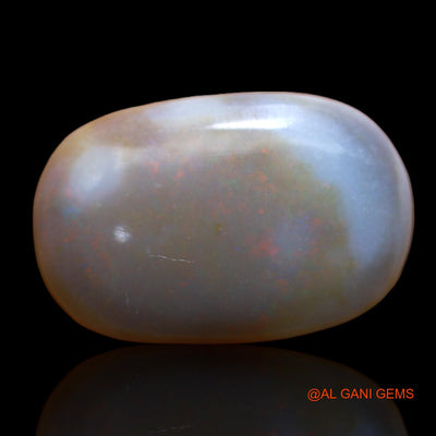 Natural Untreated Fire Opal Loose Gemstone Oval Cabochon From Australia 8.00 Cts 19x12x5 mm AB-489