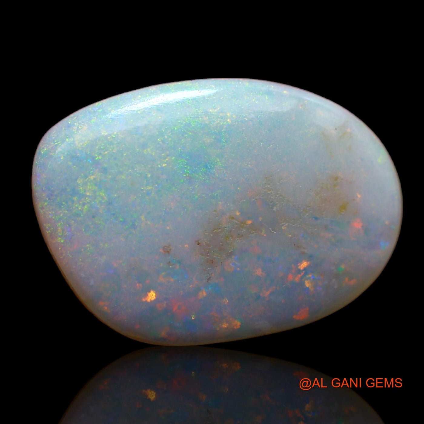 8.65 Cts Natural Australian Fire Opal Loose Gemstone Fancy Cabochon 20x14x4 mm AB-48
