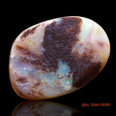 8.65 Cts Natural Australian Fire Opal Loose Gemstone Fancy Cabochon 20x14x4 mm AB-48