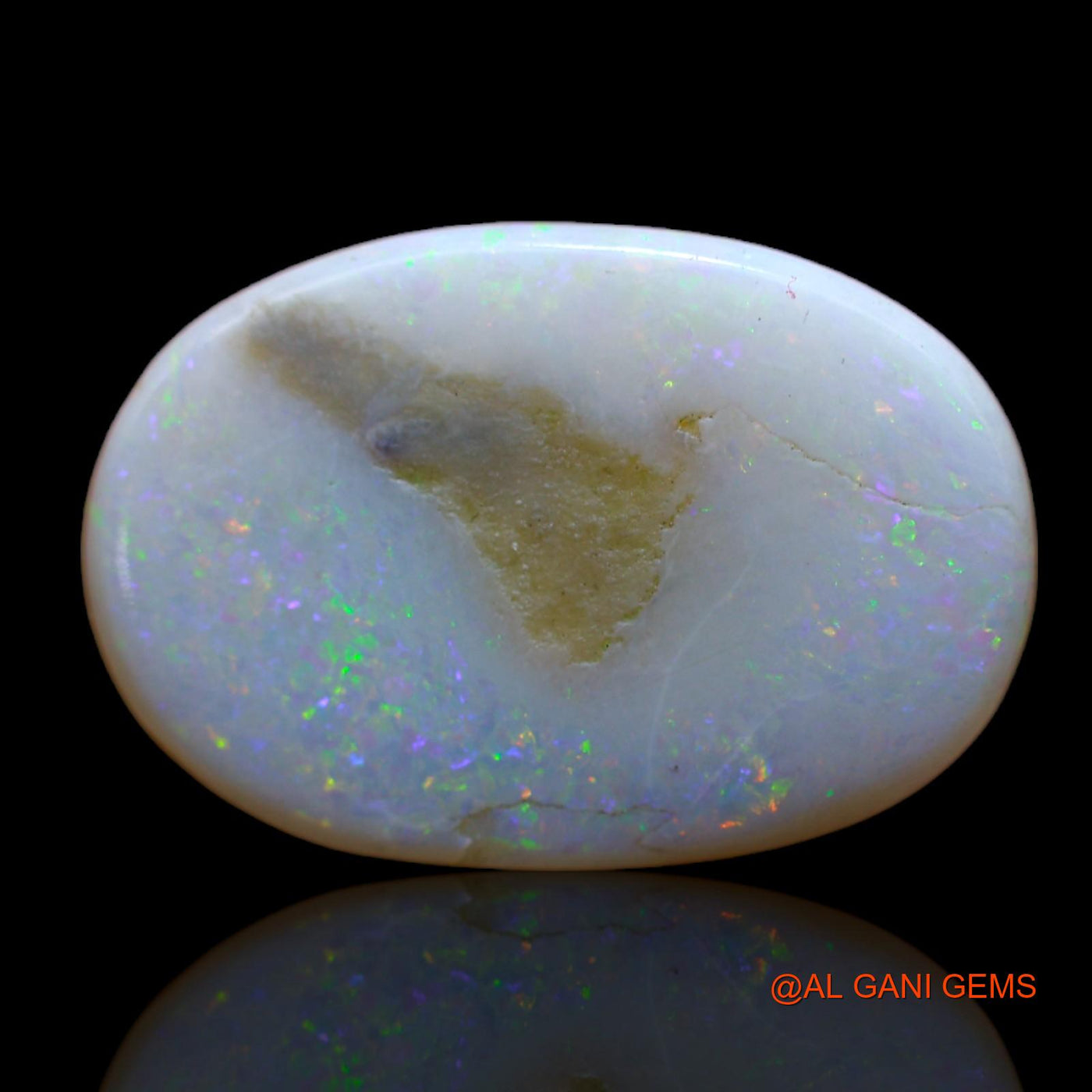 4.00 Cts Natural Australian Fire Opal Loose Gemstone Oval Cabochon 18x12x2 mm AB-490