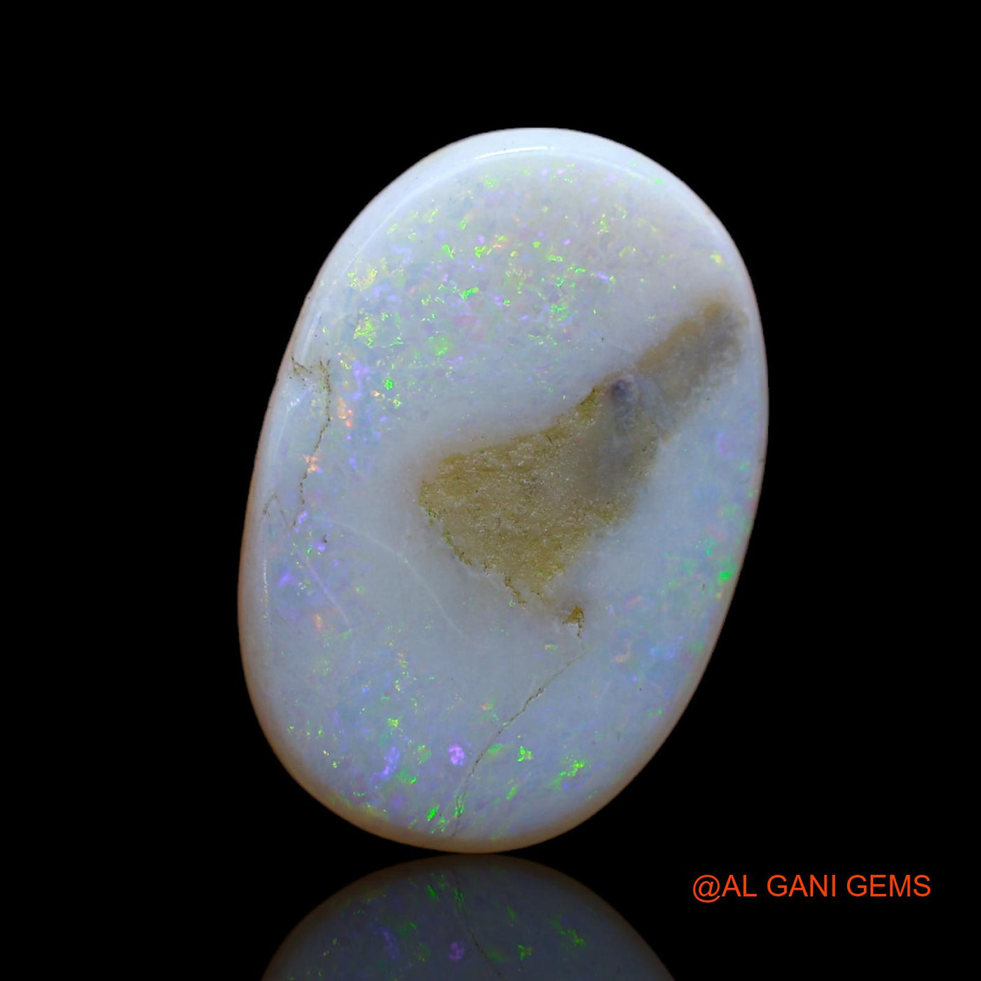 4.00 Cts Natural Australian Fire Opal Loose Gemstone Oval Cabochon 18x12x2 mm AB-490