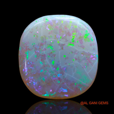 7.00 Cts Natural Australian Fire Opal Loose Gemstone Oval Cabochon 16x15x3 mm AB-492