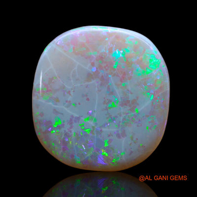 7.00 Cts Natural Australian Fire Opal Loose Gemstone Oval Cabochon 16x15x3 mm AB-492
