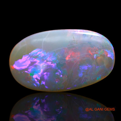 4.00 Cts Natural Australian Fire Opal Loose Gemstone Oval Cabochon 19x11x3 mm AB-494