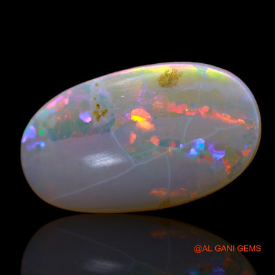 4.00 Cts Natural Australian Fire Opal Loose Gemstone Oval Cabochon 19x11x3 mm AB-494