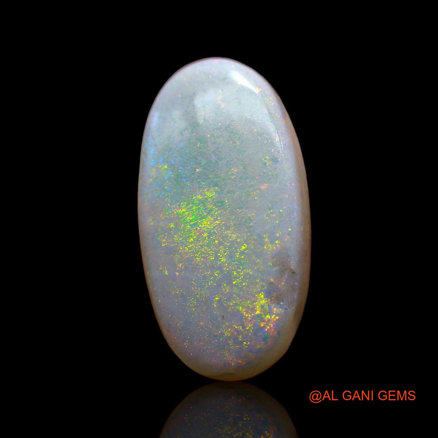 8.00 Cts Natural Australian Fire Opal Loose Gemstone Oval Cabochon 19x10x5 mm AB-498