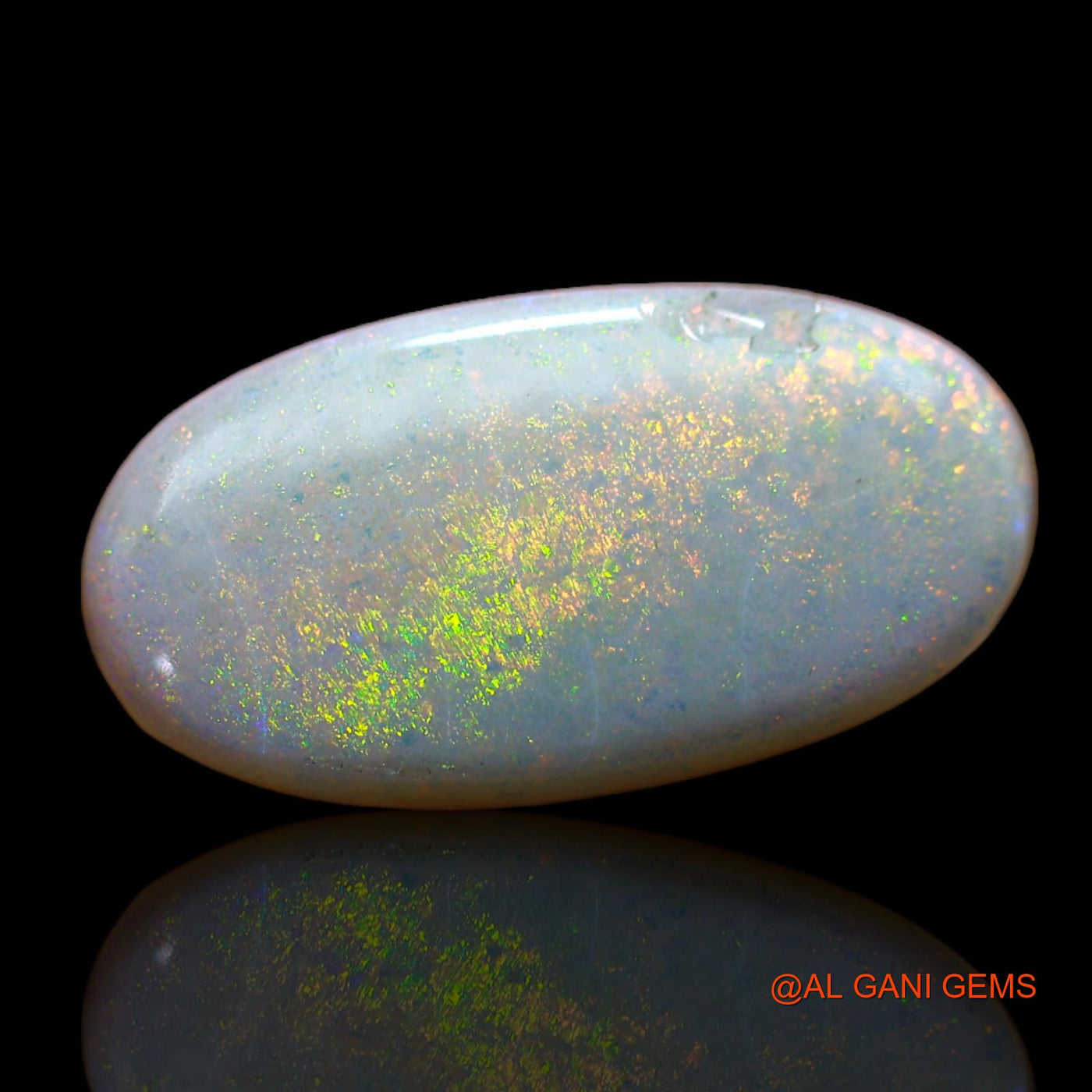 8.00 Cts Natural Australian Fire Opal Loose Gemstone Oval Cabochon 19x10x5 mm AB-498