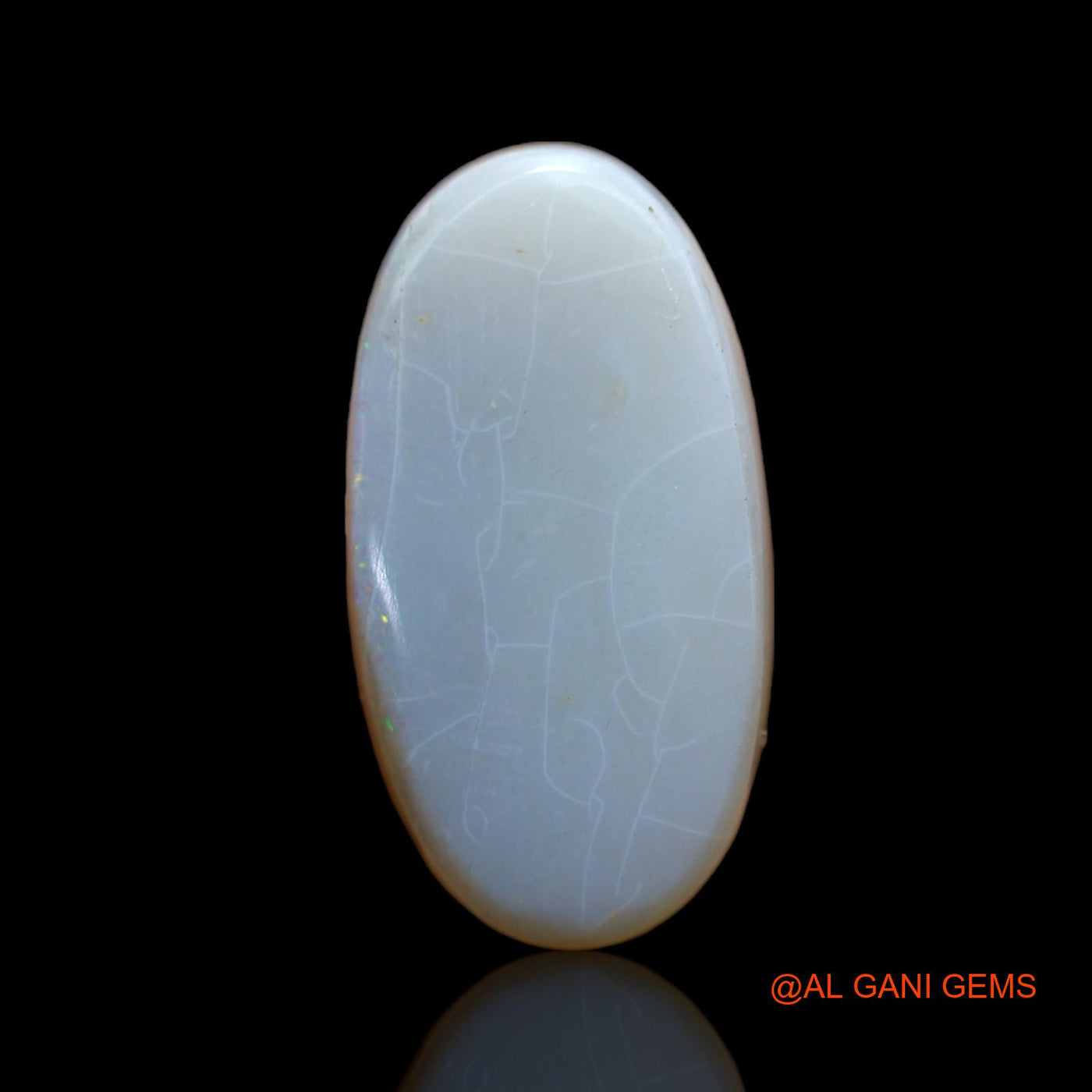 8.00 Cts Natural Australian Fire Opal Loose Gemstone Oval Cabochon 19x10x5 mm AB-498