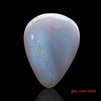 4.00 Cts Unheated Australian Fire Opal Loose Gemstone Pear Cabochon Natural 17x13x3 mm AB-499