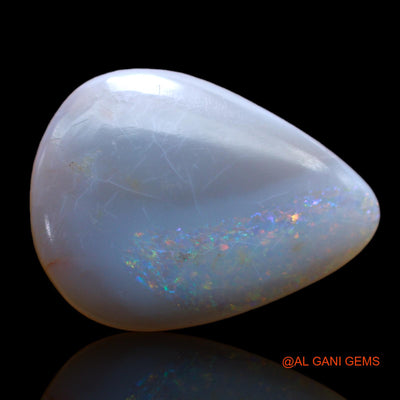 4.00 Cts Unheated Australian Fire Opal Loose Gemstone Pear Cabochon Natural 17x13x3 mm AB-499