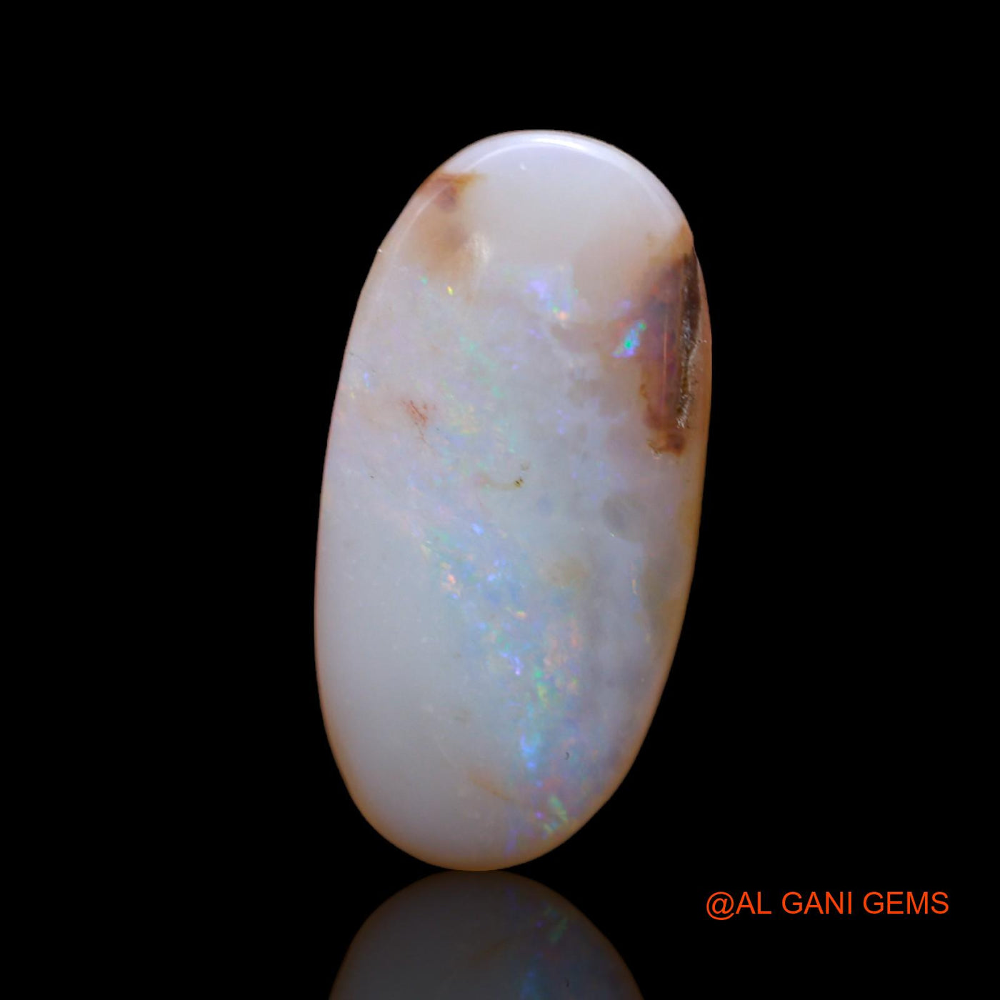 Natural Untreated Fire Opal Loose Gemstone Oval Cabochon From Australia 5.00 Cts 21x10x4 mm AB-501