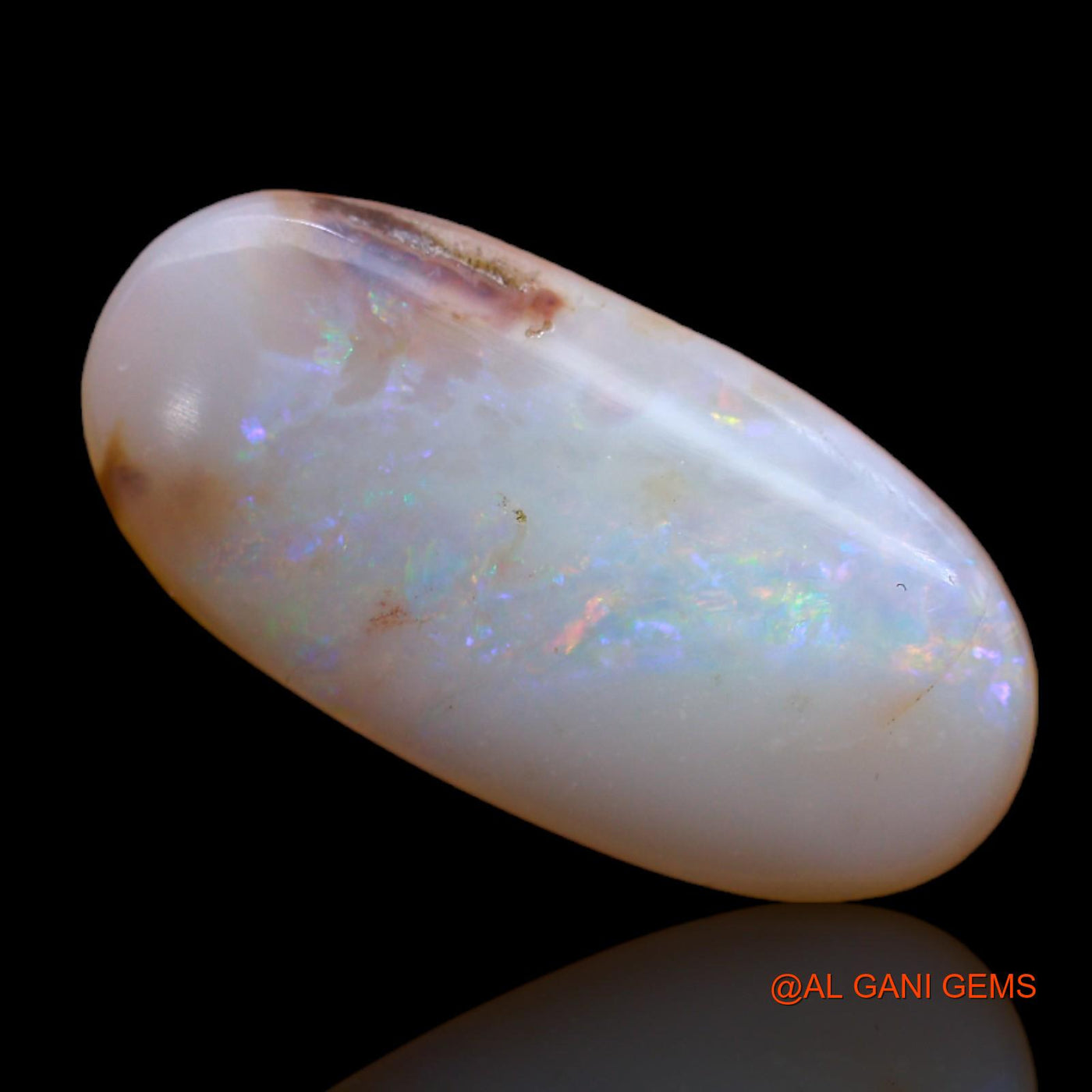 Natural Untreated Fire Opal Loose Gemstone Oval Cabochon From Australia 5.00 Cts 21x10x4 mm AB-501