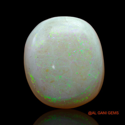 Natural Untreated Fire Opal Loose Gemstone Oval Cabochon From Australia 8.00 Cts 15x13x5 mm AB-502