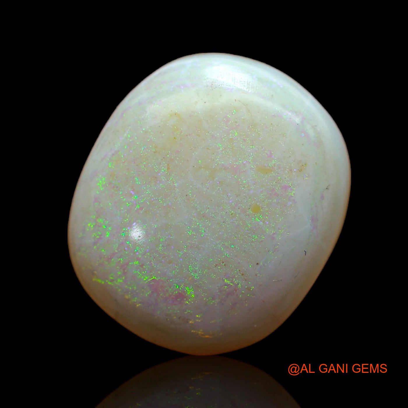 Natural Untreated Fire Opal Loose Gemstone Oval Cabochon From Australia 8.00 Cts 15x13x5 mm AB-502