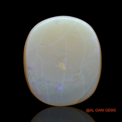 Natural Untreated Fire Opal Loose Gemstone Oval Cabochon From Australia 8.00 Cts 15x13x5 mm AB-502