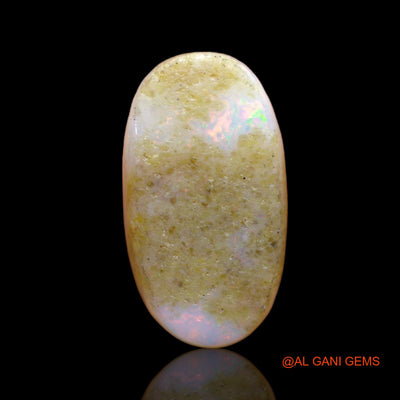 Natural Untreated Fire Opal Loose Gemstone Oval Cabochon From Australia 6.00 Cts 18x10x5 mm AB-503