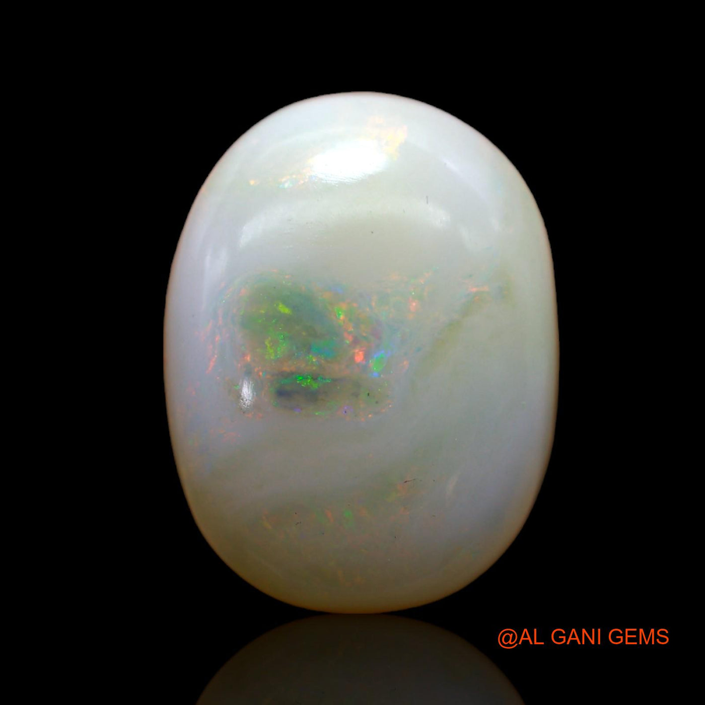 Natural Untreated Fire Opal Loose Gemstone Oval Cabochon From Australia 9.00 Cts 17x13x5 mm AB-504