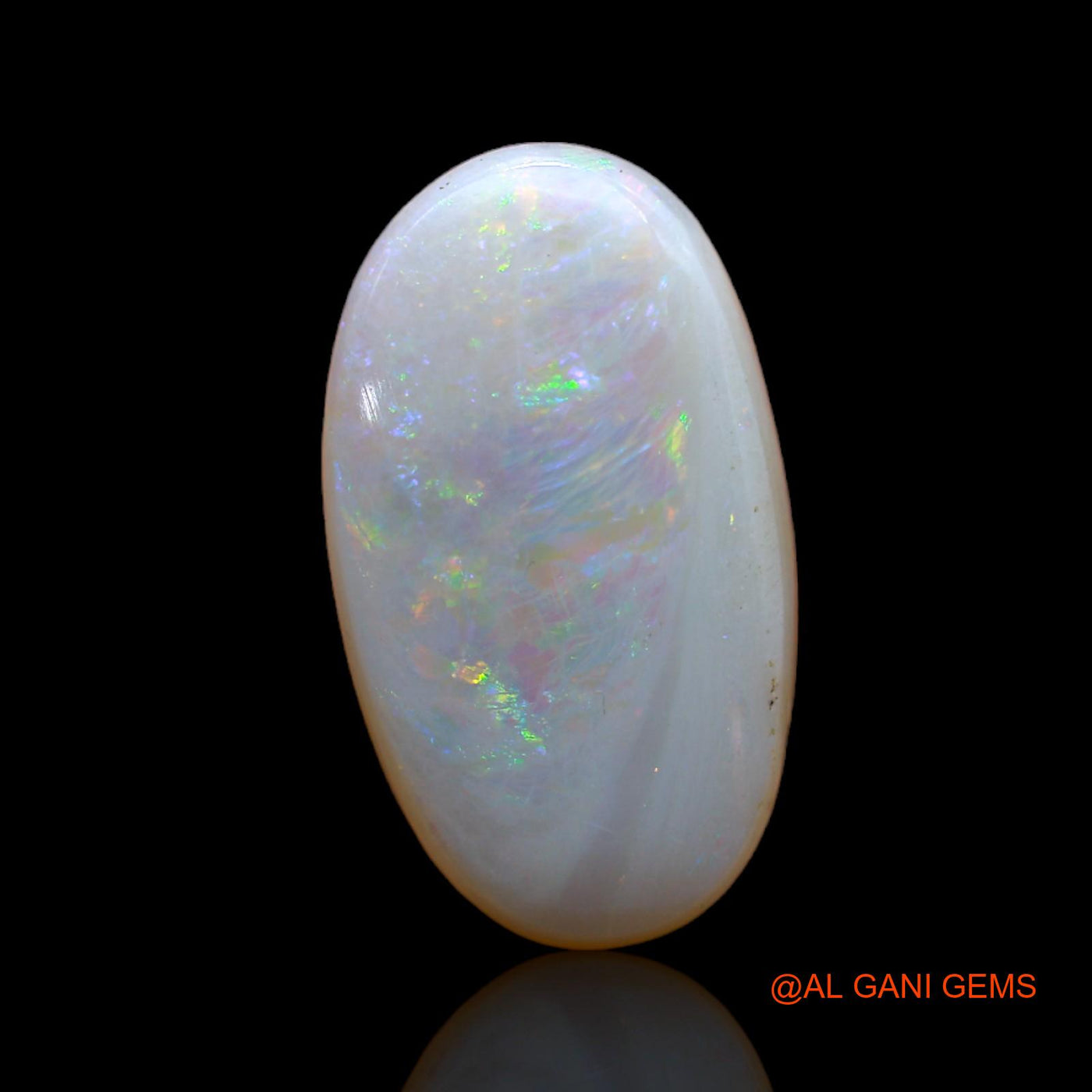 4.00 Cts Natural Australian Fire Opal Loose Gemstone Oval Cabochon 18x10x4 mm AB-505