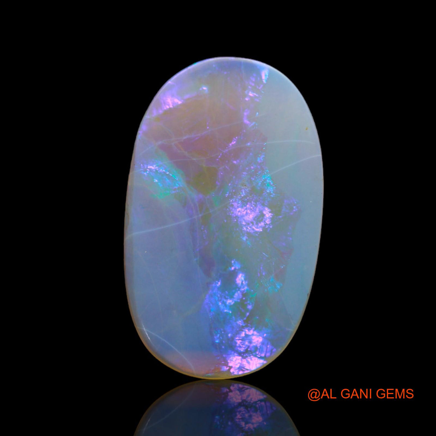 2.00 Cts Natural Australian Fire Opal Loose Gemstone Oval Cabochon 18x11x1 mm AB-507