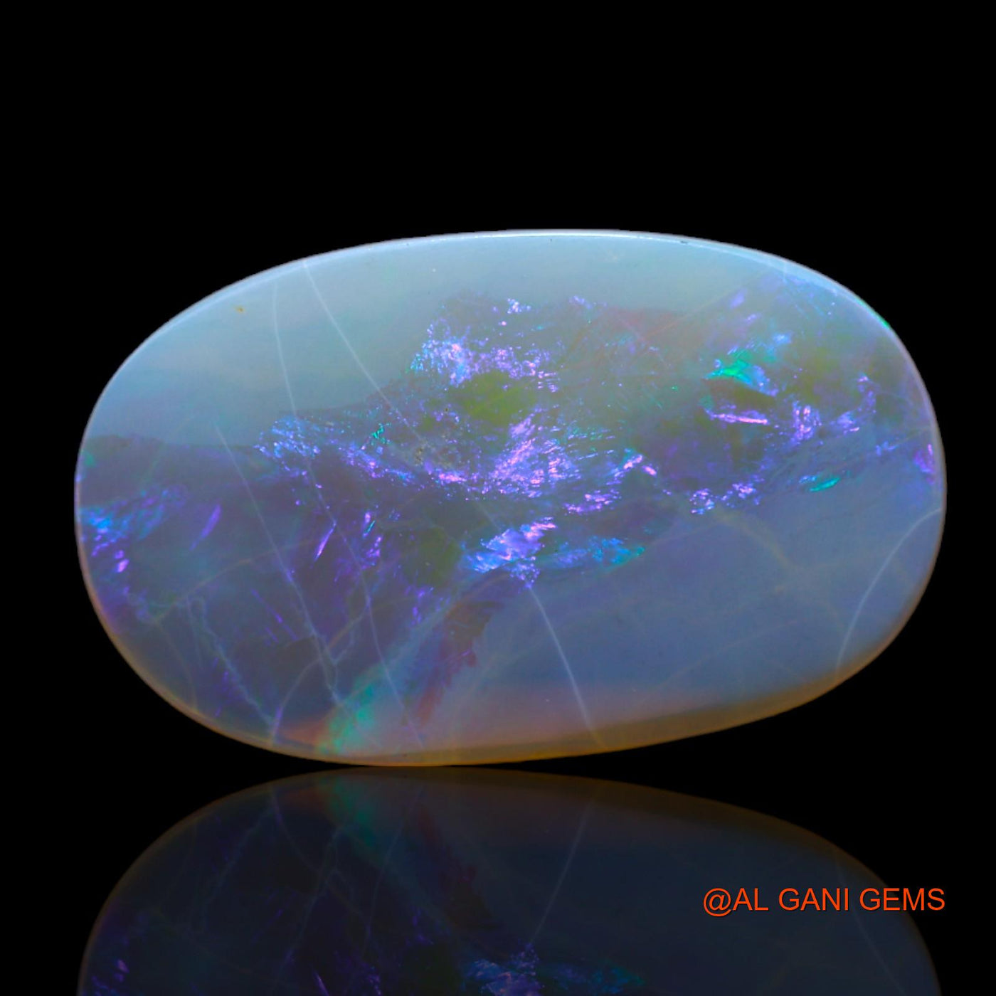 2.00 Cts Natural Australian Fire Opal Loose Gemstone Oval Cabochon 18x11x1 mm AB-507