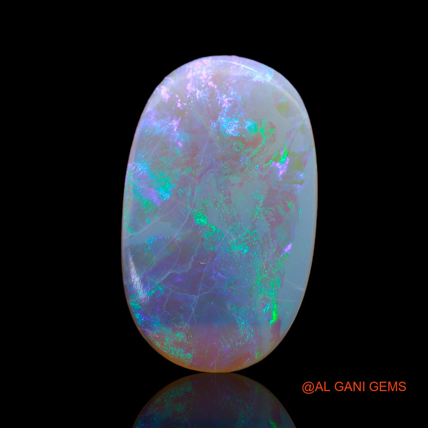 2.00 Cts Natural Australian Fire Opal Loose Gemstone Oval Cabochon 18x11x1 mm AB-507