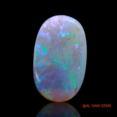 2.00 Cts Natural Australian Fire Opal Loose Gemstone Oval Cabochon 18x11x1 mm AB-507