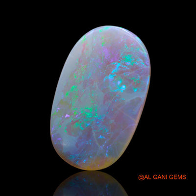 2.00 Cts Natural Australian Fire Opal Loose Gemstone Oval Cabochon 18x11x1 mm AB-507