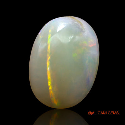 6.00 Cts Unheated Australian Fire Opal Loose Gemstone Oval Cabochon Natural 17x12x5 mm AB-510