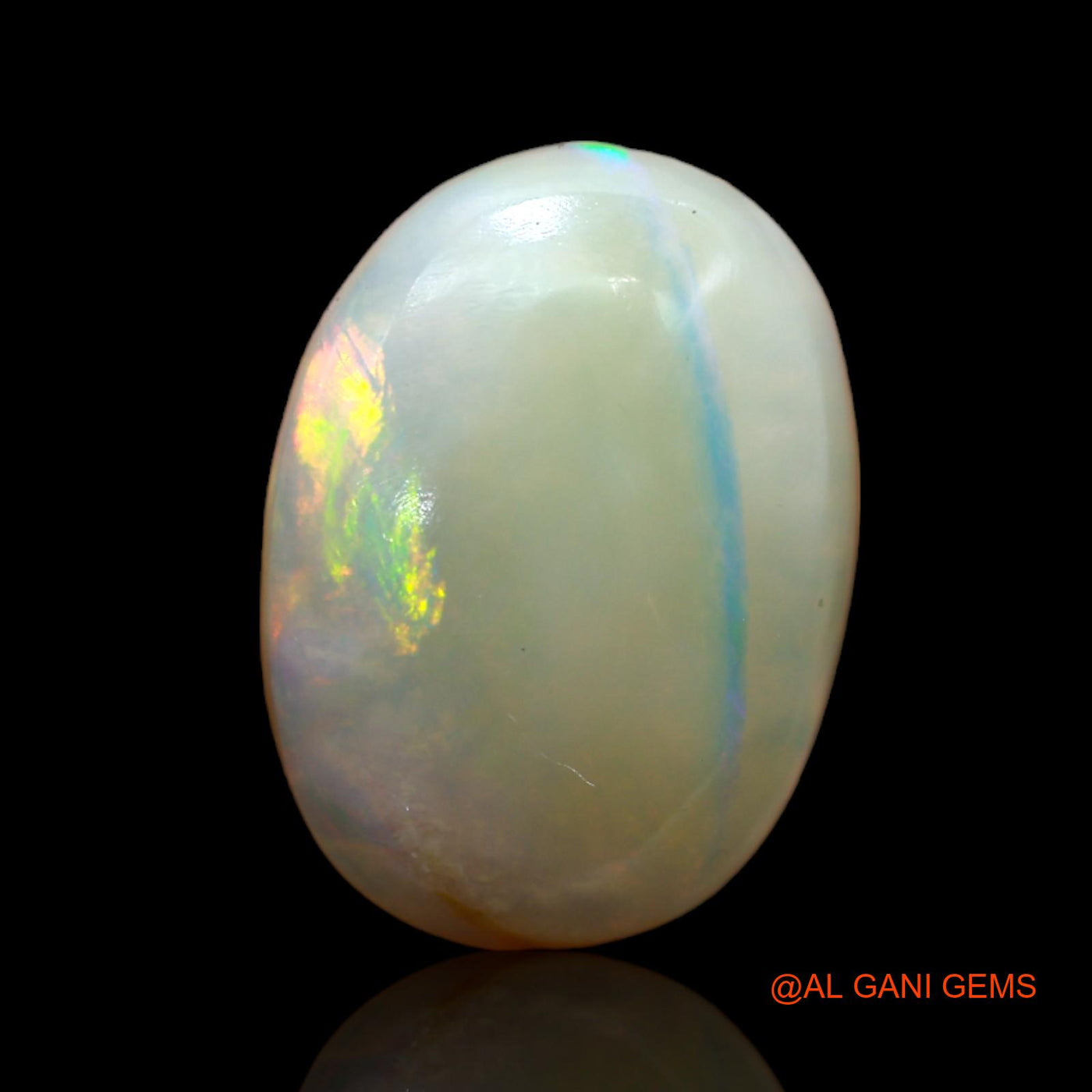 6.00 Cts Unheated Australian Fire Opal Loose Gemstone Oval Cabochon Natural 17x12x5 mm AB-510