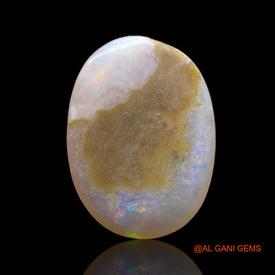 6.00 Cts Unheated Australian Fire Opal Loose Gemstone Oval Cabochon Natural 17x12x5 mm AB-510