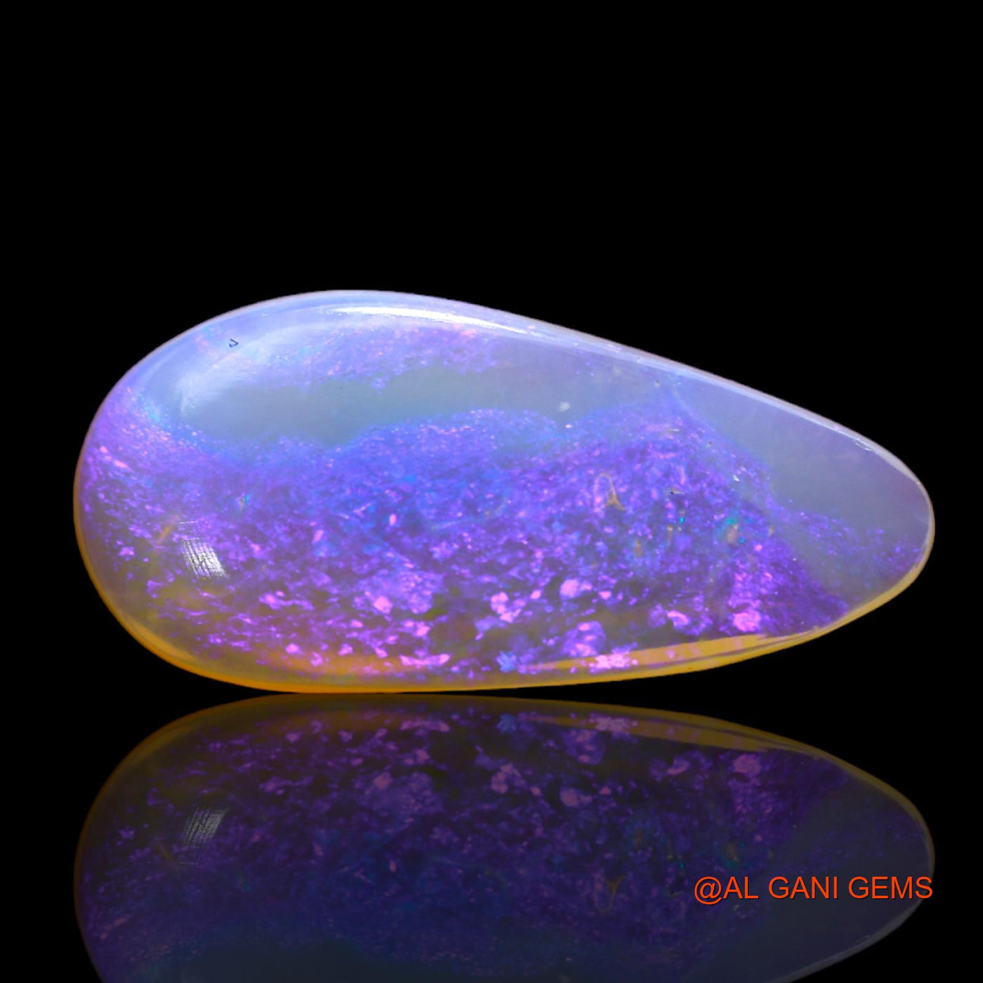 3.60 Cts Natural Australian Fire Opal Loose Gemstone Fancy Cabochon 21x9x3 mm AB-511