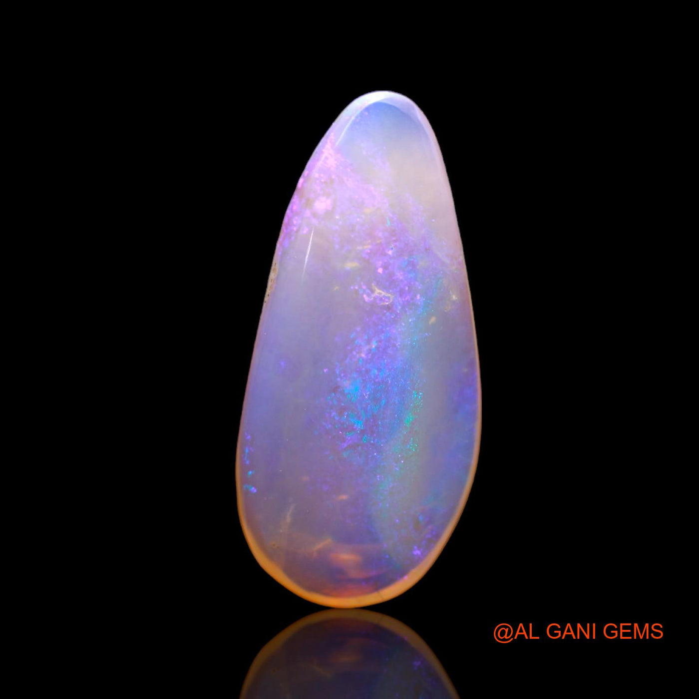 3.60 Cts Natural Australian Fire Opal Loose Gemstone Fancy Cabochon 21x9x3 mm AB-511