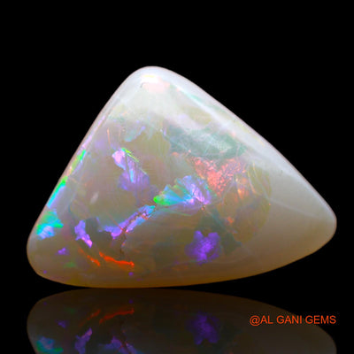 4.00 Cts Natural Australian Fire Opal Loose Gemstone Trillion Cabochon 17x12x4 mm AB-513