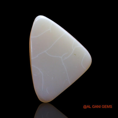 4.00 Cts Natural Australian Fire Opal Loose Gemstone Trillion Cabochon 17x12x4 mm AB-513